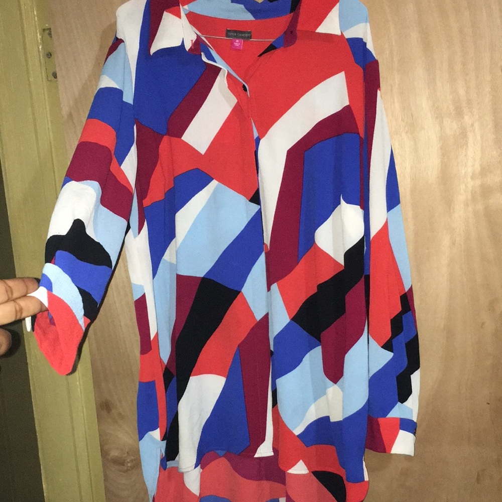 Vince Camuto Button Up Blouse Plus Size 2X